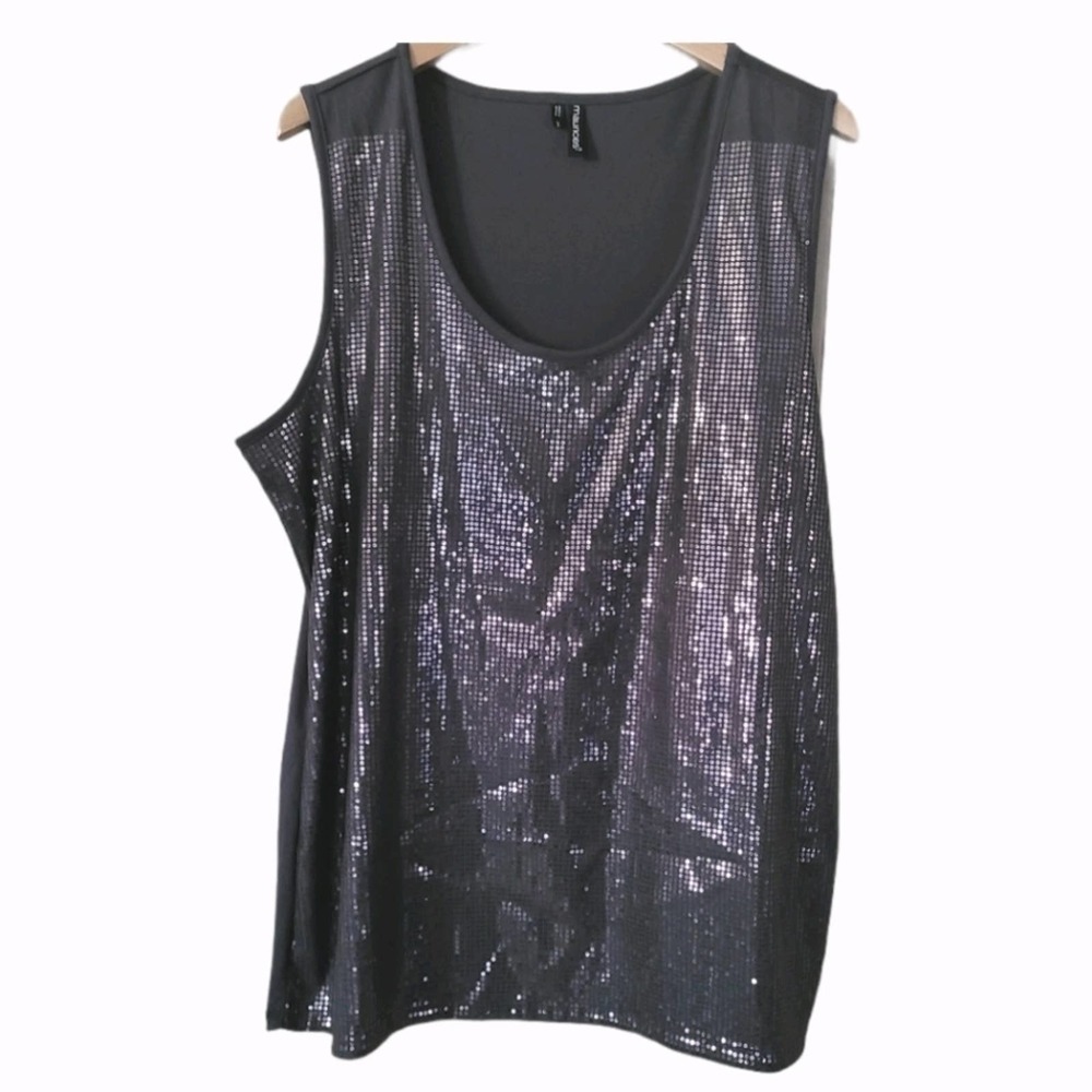 Maurices Grey Sequin Tanktop 3X